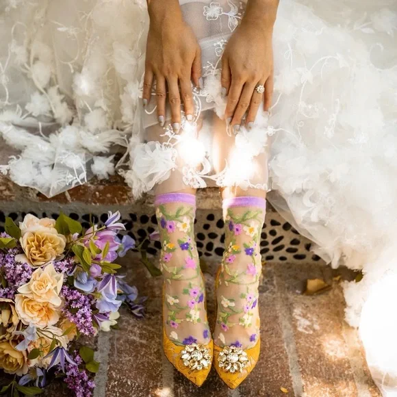 Sockcandy Colorful Floral Socks 3 pairs bundle - Picture 2 of 7